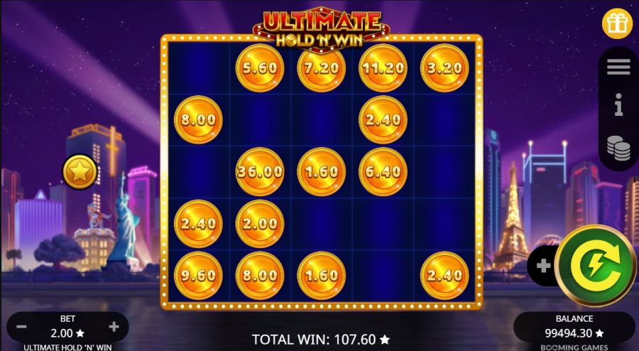 Ultimate Hold 'N' Win grote winst